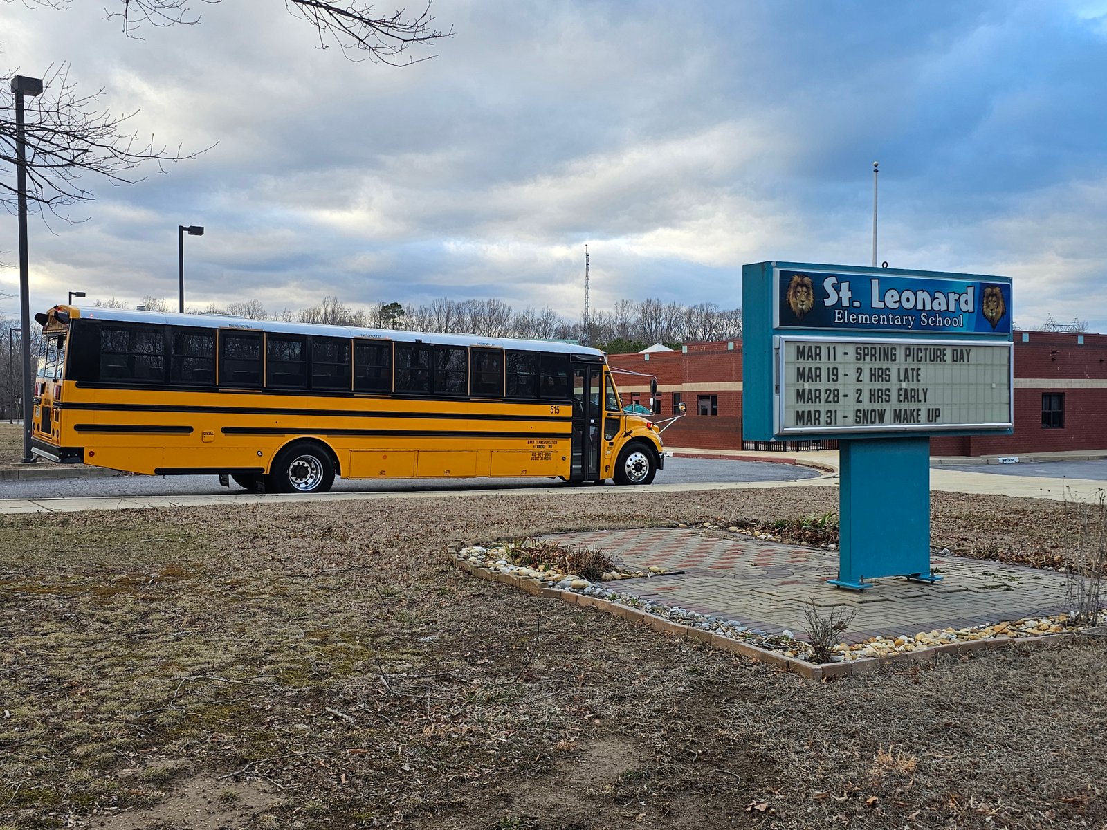 Barr Bus Service at St. Leonard Elementary School