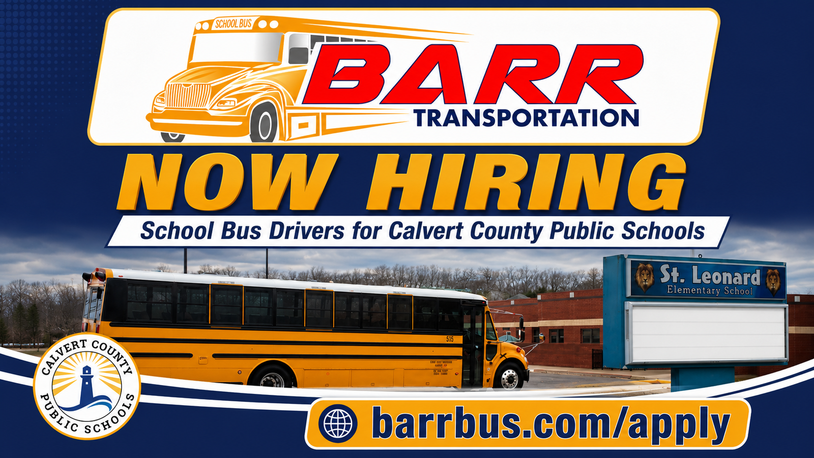 Apply for a driving position at Barr Bus Service